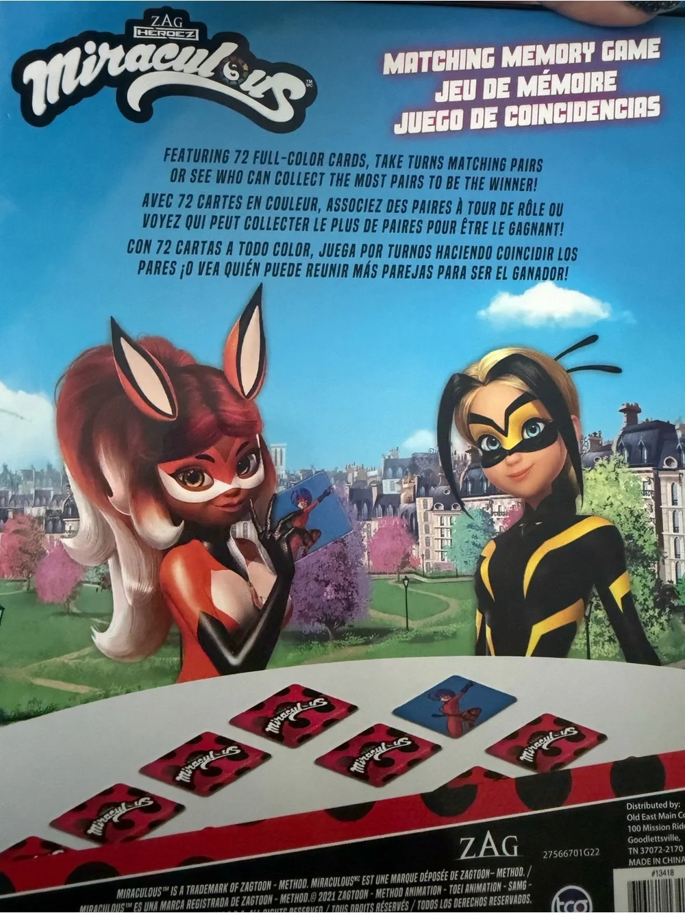 Miraculous Matching Memory Game - Ladybug & Cat Noir